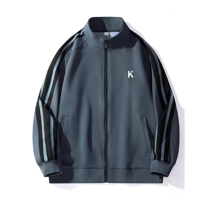 

Новая мужская ветрозащитная куртка на осень и зиму со стойкой воротником, мужской повседневный топ со стойкой воротником и полосатым воротником, спортивные куртки без бархата 3XL