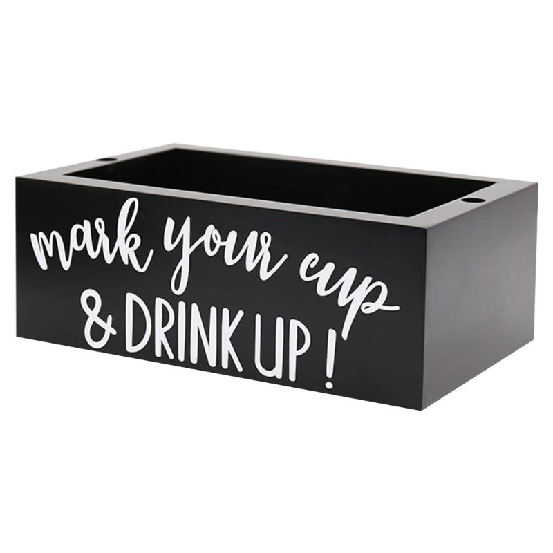 Органайзер для кофейной станции для хранения чашек и крышек коробка с отделениями экономящие место деревянные аксессуары для столешницы 1540₽