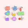 Broche de Elemento Metálico de Química - Alfinete de Desenho Animado para Decoração e Emblemas.