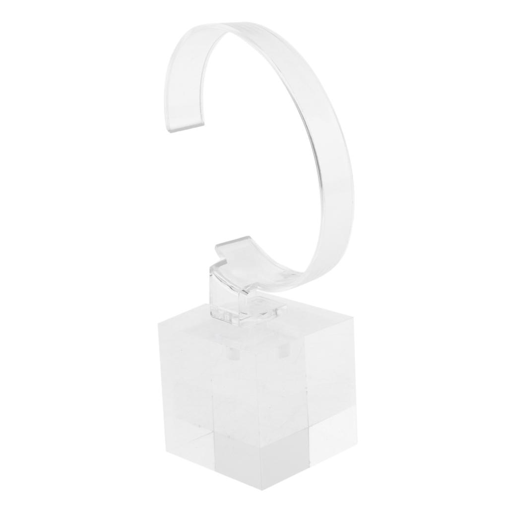 Acrylic Watch Display Stand Showcase Bracelet Display Holder 6cm White