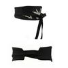 Eleganter breiter Gürtel mit Stickerei, verstellbarer gebundener Bund, Taillenkorsett für Abendparty-Kleidung, Outfit-Verstärker für formelle Anlässe