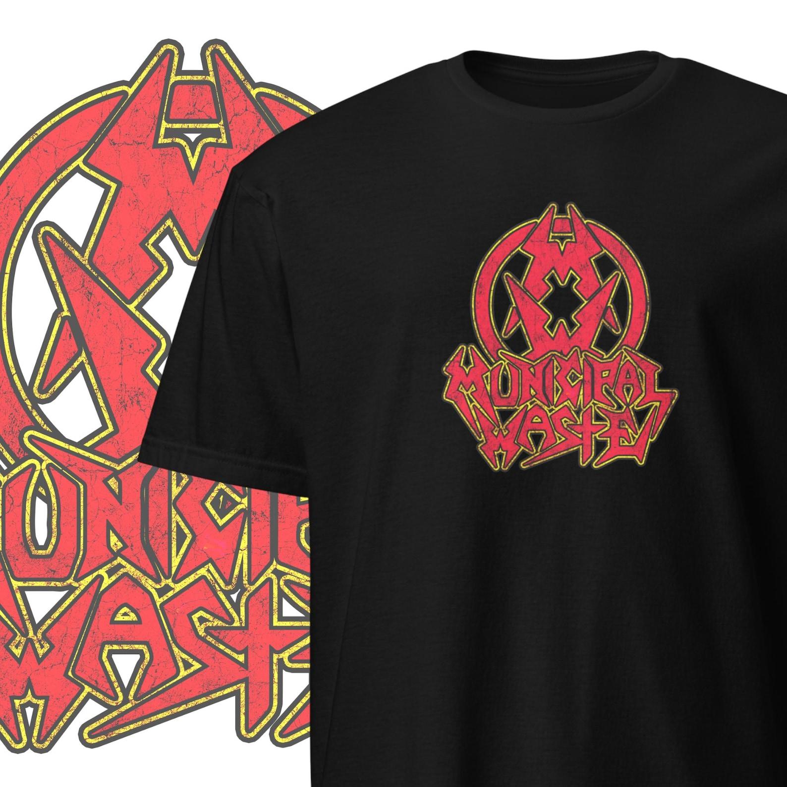 Municipal Waste T shirt Thrash Metal Clothing Metalhead Streetwear M