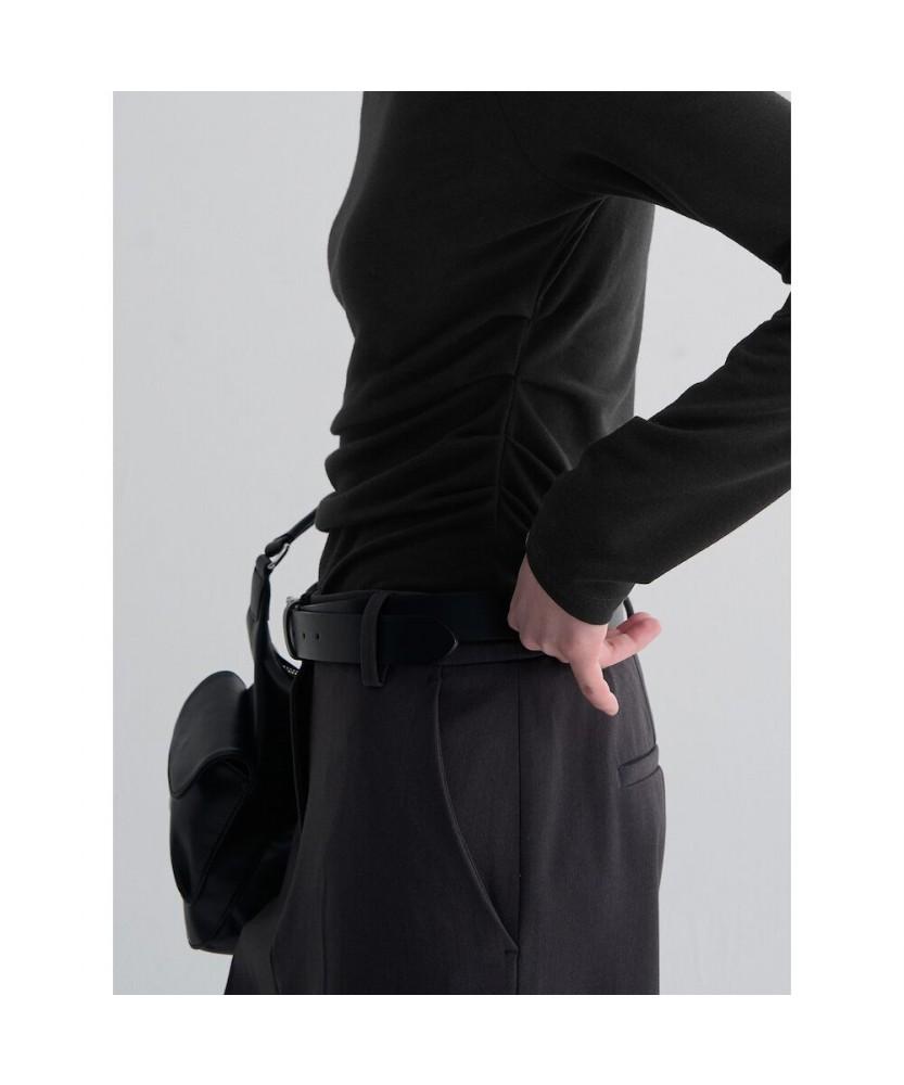 8SECONDS Waist Tuck Long Sleeve T-Shirt Black