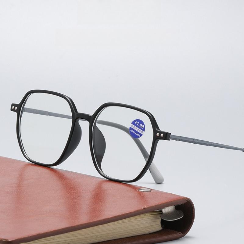 Male Female Fashion Ultralight Reading Spectacles Elegant and Comfortable Design Anti-blue Light Spectacles for Farsightedness +3.5+4.0