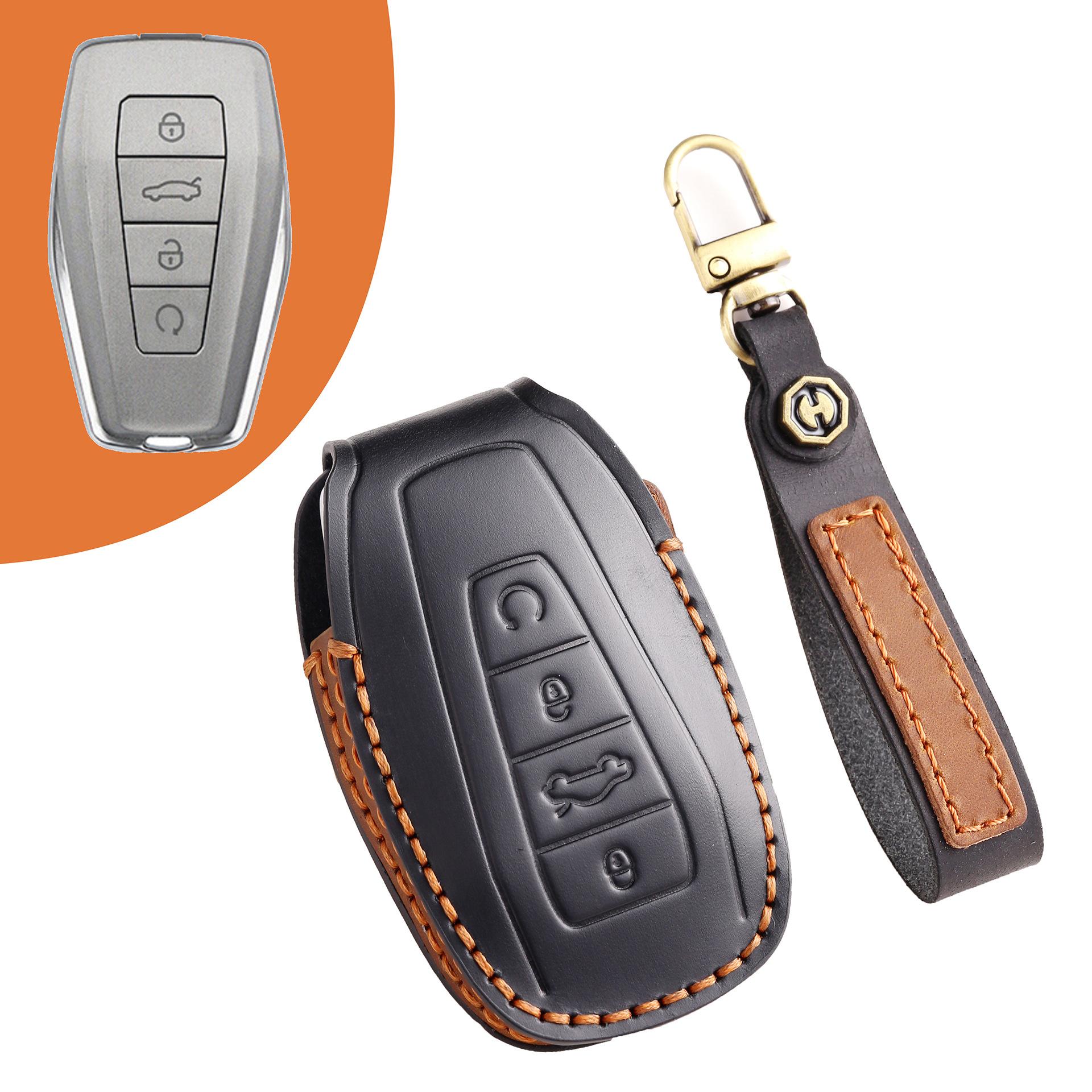 

Applicable Geely key set Emgrand S Boyue Xingrui icon Xingyue l Colorful Vision Binrui car leather case buckle