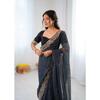 New Launch – Designer Faux Georgette Saree with Bandhani Print & Sequins Embroidery