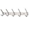 Wall Mounted Coat Hook Rack Steel 5-Hook Clothes Hanger Door Back Towel Storage