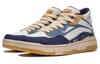 Li Ning Wave MID Cushioning, Wear Resistant Low top Skateboard Shoes Men's Beige White Blue AGCT223-4