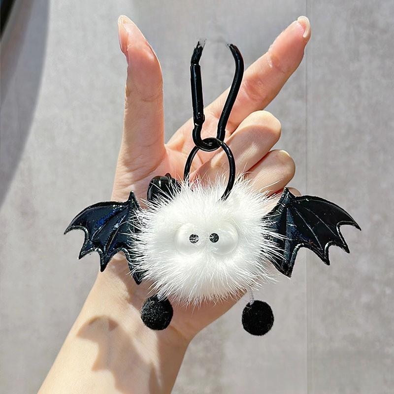 Style Korean Jinnew Plush Key Chain With Angel Demon Design For Decor Bag