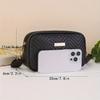 Minimalistische Mini Modische Gesteppte Crossbody Tasche Geldbörse, Trendige PU Umhängetasche, Lässige Damenhandtasche und Handy-Geldbörse