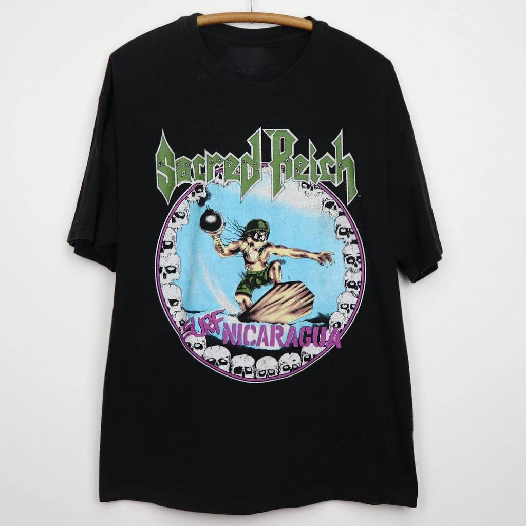 Sacred Reich Band Music Tour Heavy Cotton All Size Black Unisex Shirt BL081