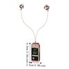 Card Insertion Lavalier Bluetooth Earphones LED Screen Wireless Headphones  Support SD Card