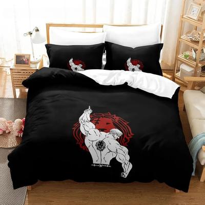 Escanor The Seven Deadly Sins Bedding Set Single Twin Full Queen King Size Bed Set Adult Boys Bedroom Duvet Cover Sets 3D Anime
