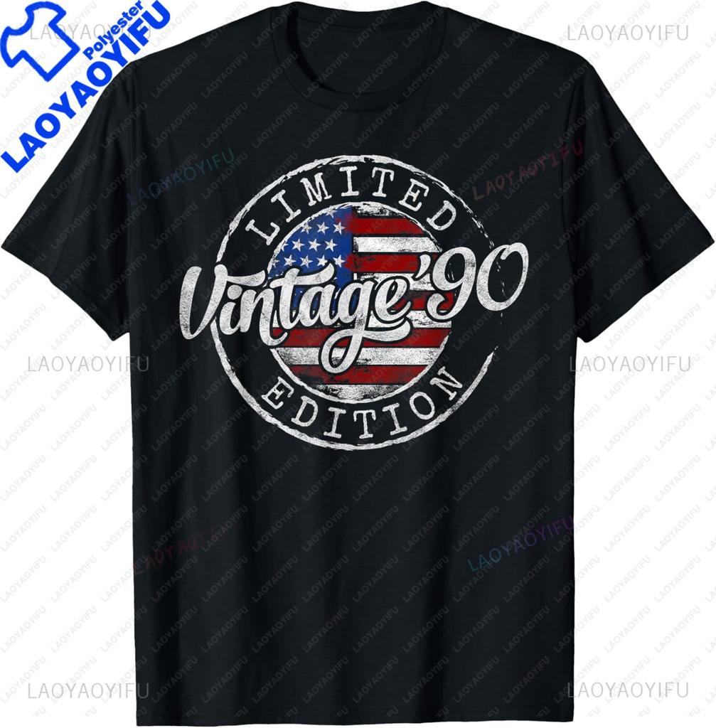 Edizione Limitata 1990 Unisex Donna 35° Compleanno 35 Maglietta Stampata Personalizzata Magliette Grafiche Maglietta Unisex Maglietta Vintage Camisas