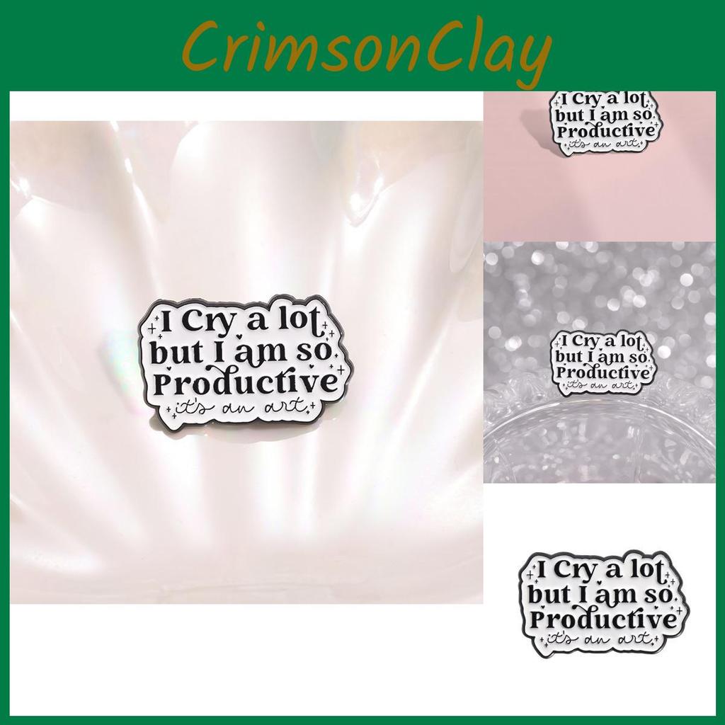 Black Artistic Stylish Letter Brooch Quirky Cartoon Design Versatile Metal Accessory Pin