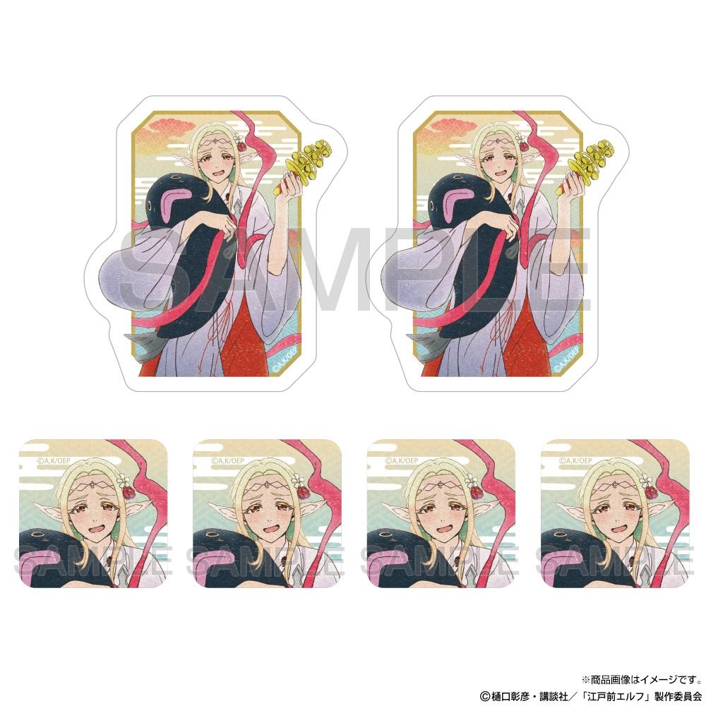 

Null Tv Anime Edomae Elf Original Illustration Elda Mini Sticker Set Enshrined God Ver.