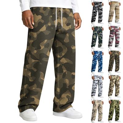 Men's Relaxed-Fit Drawstring Straight-Leg Pants