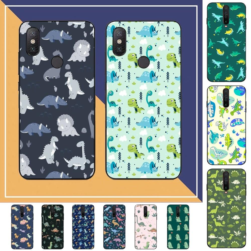 Cartoon Dinosaur Phone Case For Redmi Note 4 X 5 A 6 7 8 T 9 9S 10 11 11S 11Epro Poco M3 Pro