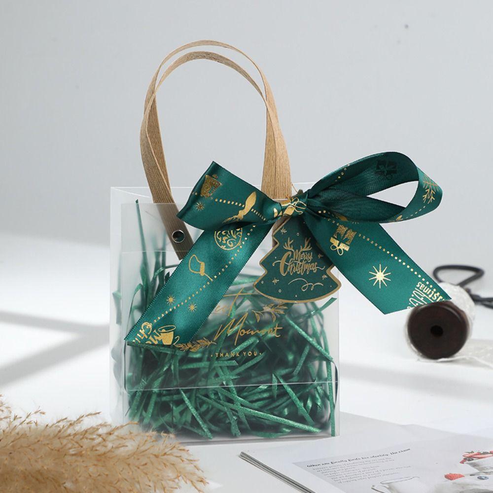 Raffia Gift Wrap Bags Silk Xmas Eve Tote Handbag Party Supplies Christmas Gifts Bag Gifts Box