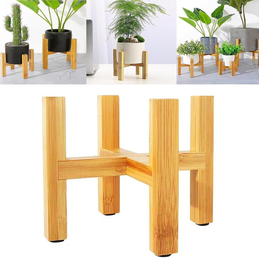 New Chinese Style Solid Wood Indoor Flower Stand for Home and Balcony