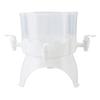Beverage Dispenser Rotatable Large Capacity Detachable 4 Grids Cold Kettle Plastic Drink Dispenser F