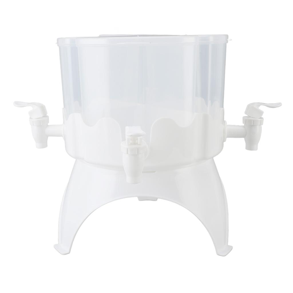 Beverage Dispenser Rotatable Large Capacity Detachable 4 Grids Cold Kettle Plastic Drink Dispenser F