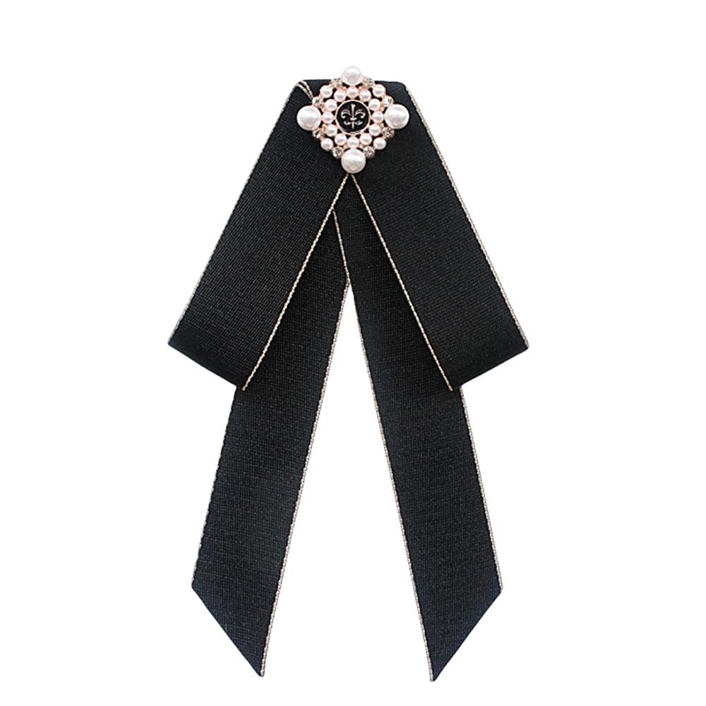 Vintage Style Bow Tie Brooch Collar Flower Ladies Jewelry Vintage Bow Tie  British Girls
