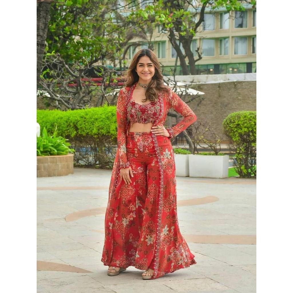 Launching New  Bollywood Indo Western Koti Plazo & Blouse Collection*