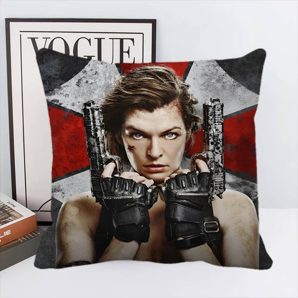 GAME E-Evils Cool R-Resident Pillow Case Square Pillow Bedroom Sofa Leisure Comfort Cushion Home Decoration