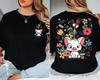 Personalized Floral Moana Shirts Pua And Hei Hei Print Shirt Short Sleeve Y2K Top Casual Daily Trendy  Women clothes t shirts