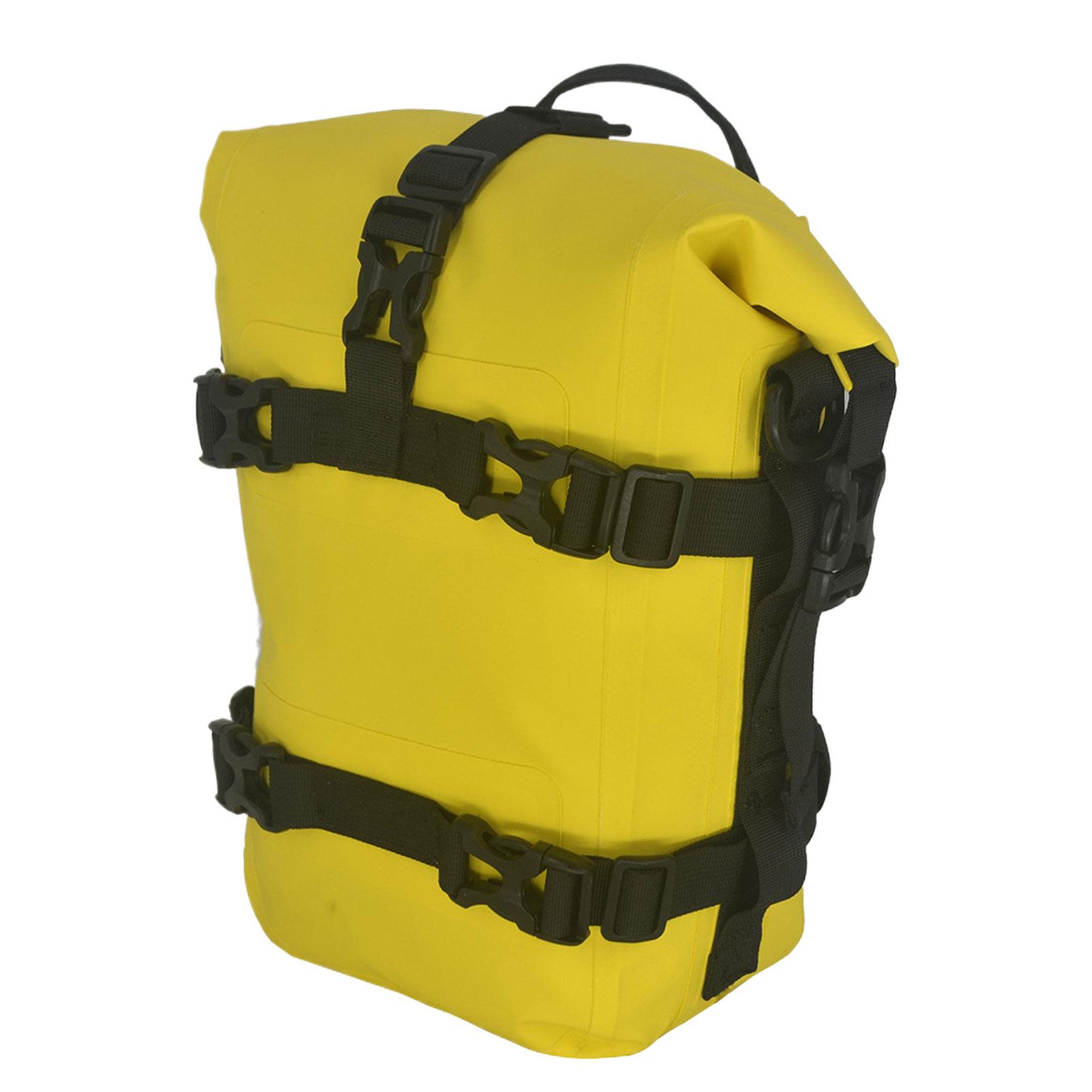 

Универсальная рама Crash Bars Водонепроницаемая сумка для инструментов для ремонта Сумка для мотоцикла 8/10 л Детали сумки черный/желтый