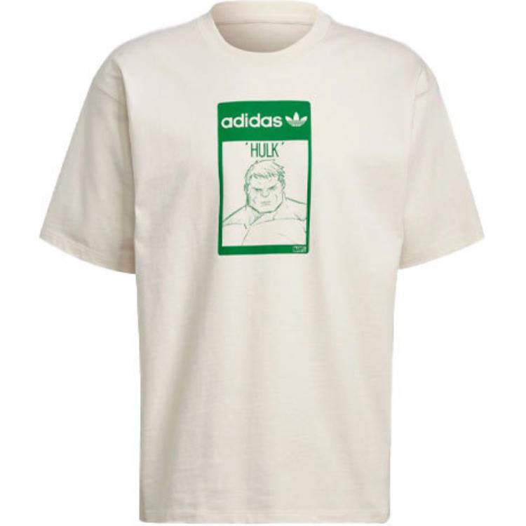 Adidas Originals x Marvel T Shirt Japan Version Men s Ecru GP3398- J/M
