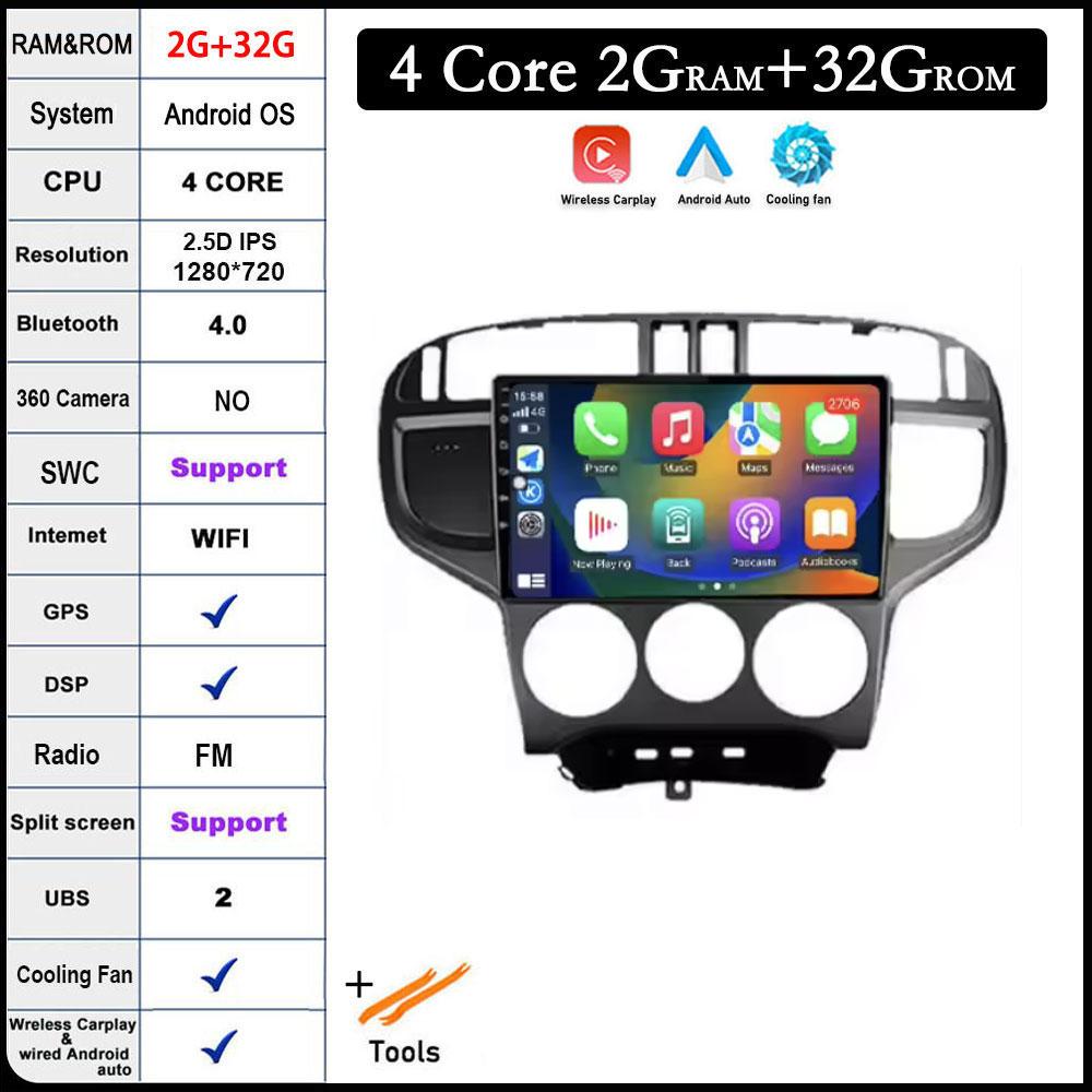 

9-дюймовый DSP головное устройство для Hyundai Matrix 2001-2010 Android 14 4G автомобильное радио стерео мультимедиа GPS Navi Carplay Авторадио Видео