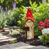 Garden Gnome Statue, Resin Dwarf Figurine for Outdoor Patio Decor, Ornament for Yard, Indoor Home Display
