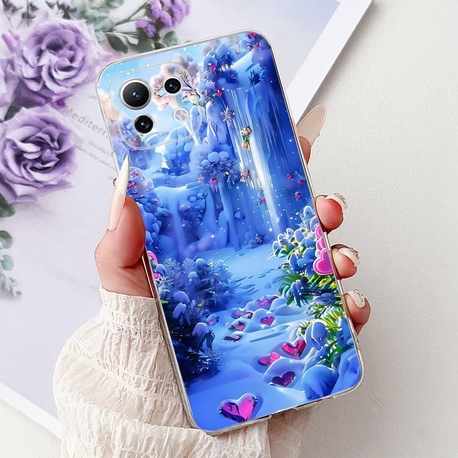 For Xiaomi Mi 11 Lite Case New Fashion Painted Cover Soft Silicone Phone Case For Xiaomi Mi 11 Lite 5G NE 11Lite MI11LIte Fundas