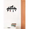 Dog With Leash & Paw Print Metal Key Hook, Pet Wall Mount Key Holder