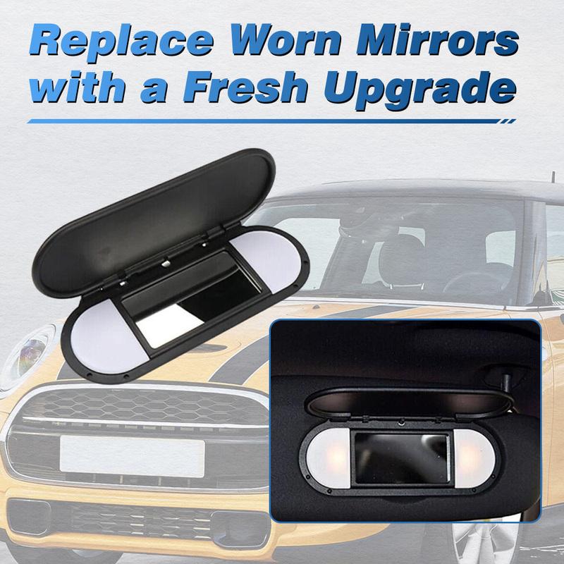 Car Roof Sunvisor Sunshade Panel Sun Visor Makeup Mirror Cover for BMW MINI F55 F56 2015 2016- 51167342194 51167366950