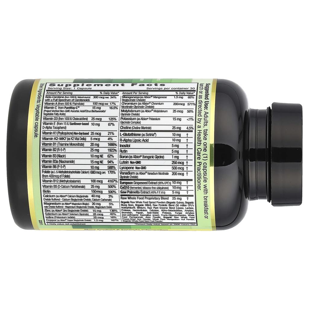 Coenzymiertes Herren 45+ Einmal täglich Multi, 30 Gemüsekapseln