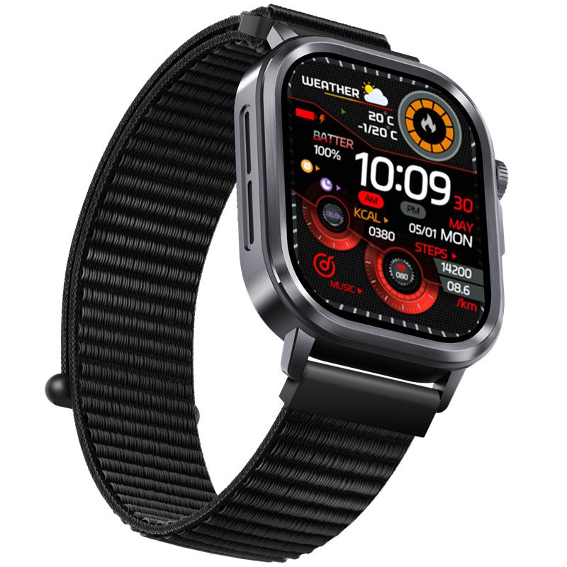 ET573 AMOLED Screen Smart Watch ECG Health Monitoring Men Outdoor Sports Fitness Flashlight BT Calling SOS AI Voice Smartwatch