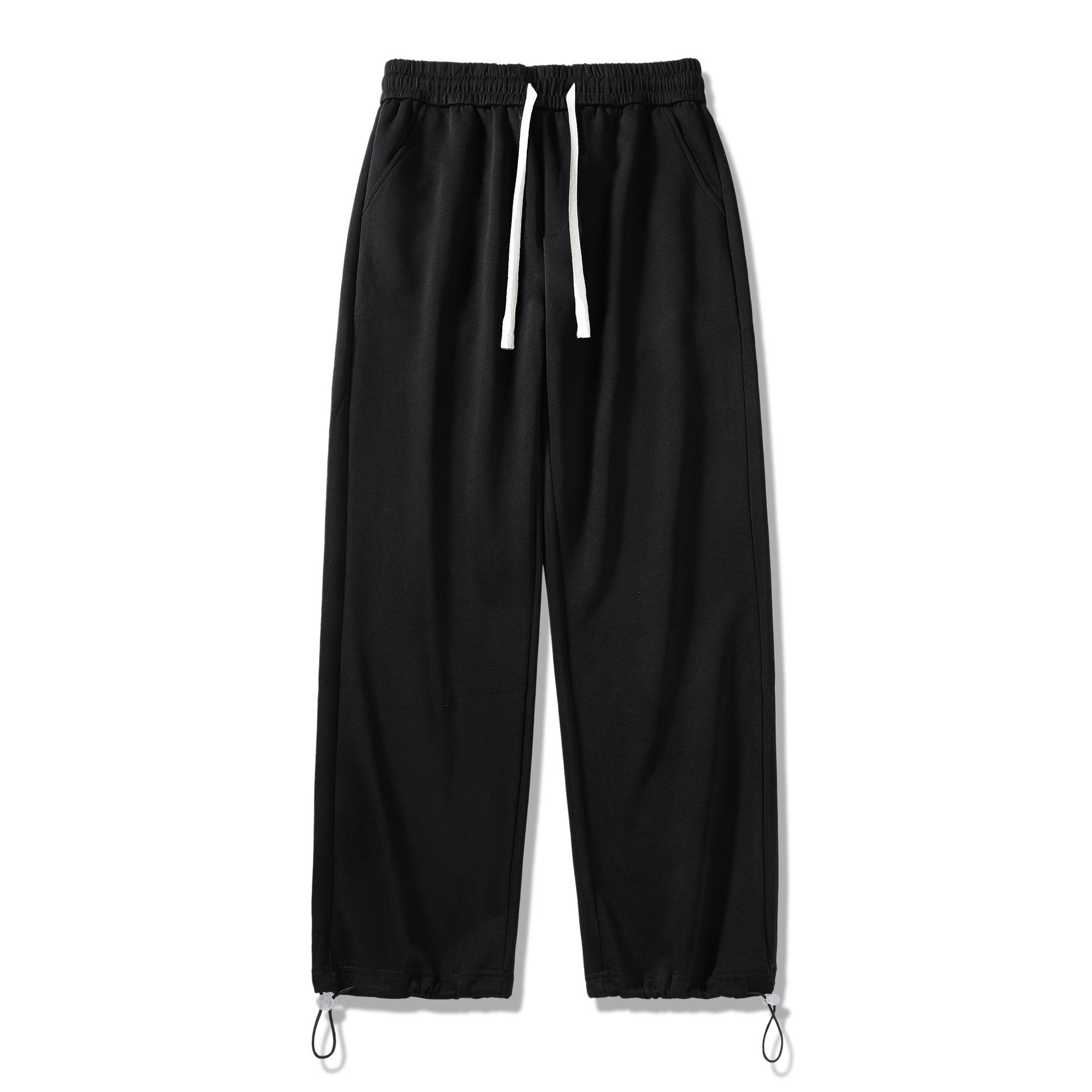 

ACU Men s Gray Drawstring Sweatpants: Loose, Straight Leg, Versatile Casual for Spring & Autumn 2025 3XL