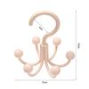 6pcs Portable Rotating Hook Space-Saving Multi-Functional Hooks Hat Tie Bag Hook  Home Storage