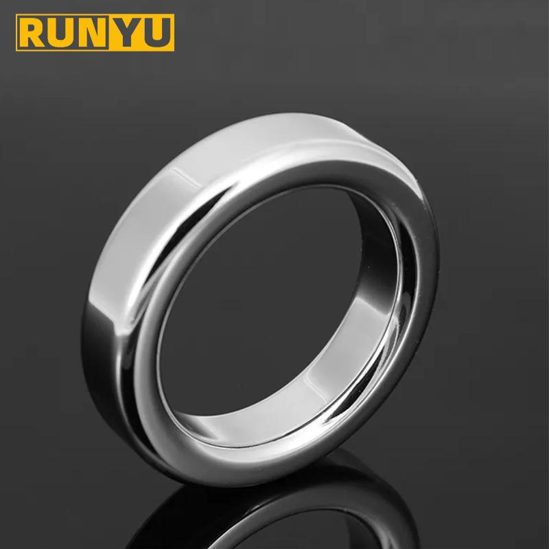5 Sizes Stainless Steel Male Penis Ring Ball Scrotum Stretcher Ejaculation Delay Metal Cock Rings BDSM Sex Toys For Men Cockring