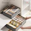 Three-in-One Cotton Linen Underwear & Sock Drawer Organizer for Home Dorms