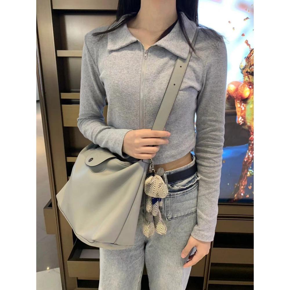 

Сумка-хобо через подмышку, большая вместимость, модная сумка для поездок на работу, сумка для компьютера, сумка-тоут для почтальона, портативная женская сумка через плечо. 31x25x11cm серый