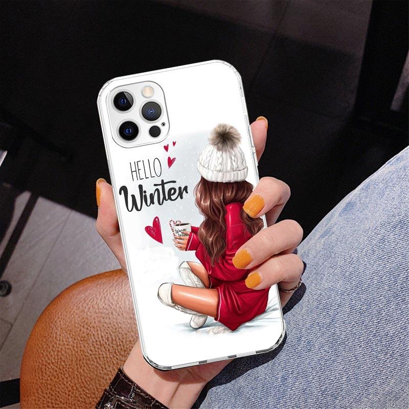 Girl Boss Female Coffee Phnoe Case for Iphone 17 Air 16 11 12 13 Mini 14 Plus 15 Pro Max 7 8E SE 2020 16ProMax Phone Cover Coque