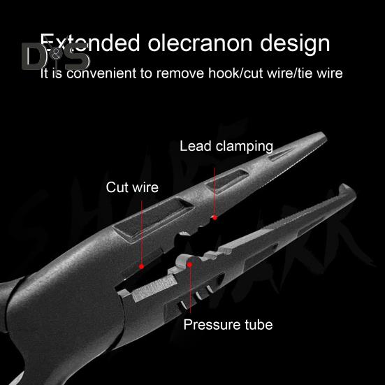 Portable Multifunction Fishing Pliers Ergonomic Handle Ring Opener PE Line Cutter Hooks Remover Fishing Line Scissor Fishing Accessories