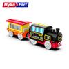 Children's Electric Antique Wooden Suit Rail Car Light Sound Effect Simulation Retro Small Train Gift