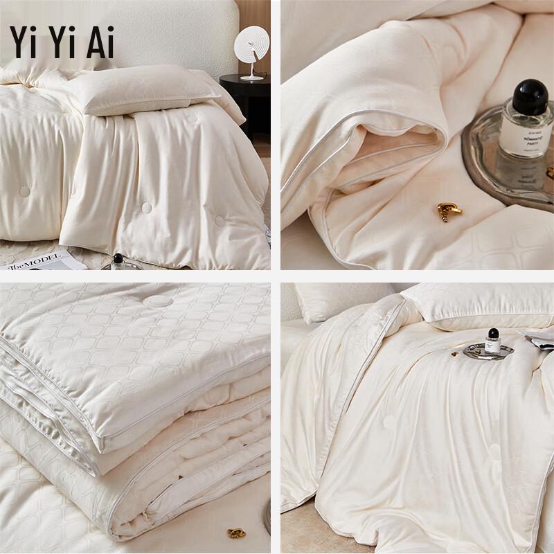 YIYIAI Cotton Sateen Jacquard Soybean Fiber Winter Quilt
