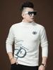 European Station 2025 Autumn and Winter New Letter Print Half-High Collar Sweatshirt Men's Trendy Brand Fleece Casual Men's Top