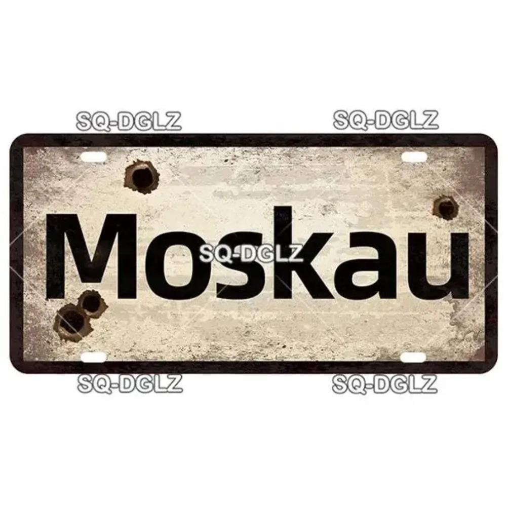 Vintage Berlin City War Metal Tin Sign | Retro Store & Bar Wall Decor Poster | Home Art Plaque